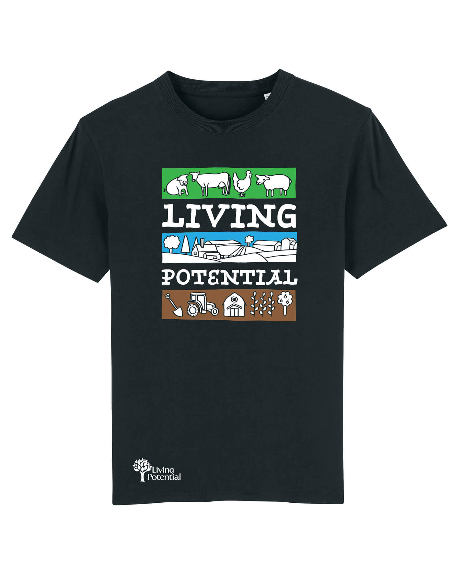 Living Potential Farm Yard Printed T-Shirt | JP Living Potential